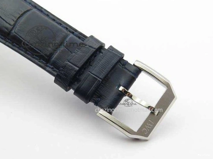 MIROTIME 1227 ZeroBulk Portuguese IW5444 SS Blue Dial On Blue Leather Strap A 7255